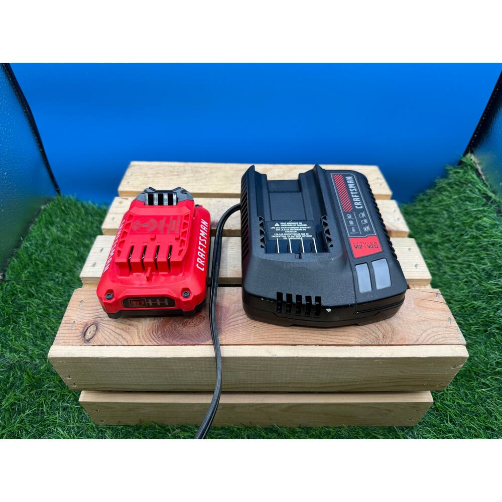 Craftsman V20 Lithium-Ion Battery with New Charger - Model CMCB100